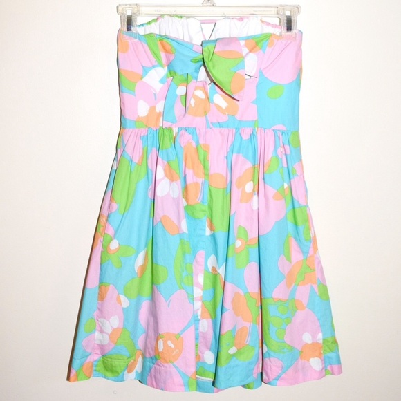 Lilly Pulitzer Richelle Floral Dress Shorely Blue - Picture 7 of 9